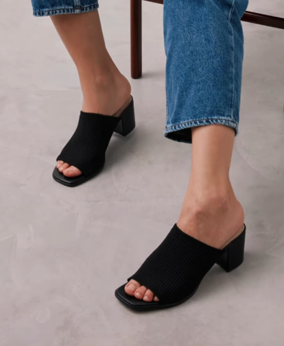 Tamanco Tricot Preto