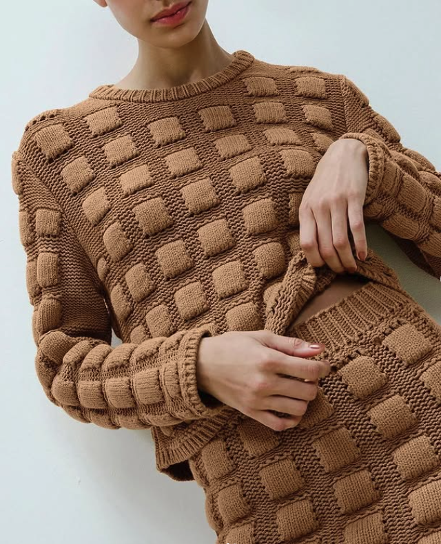 Blusa Ravioli Camelo